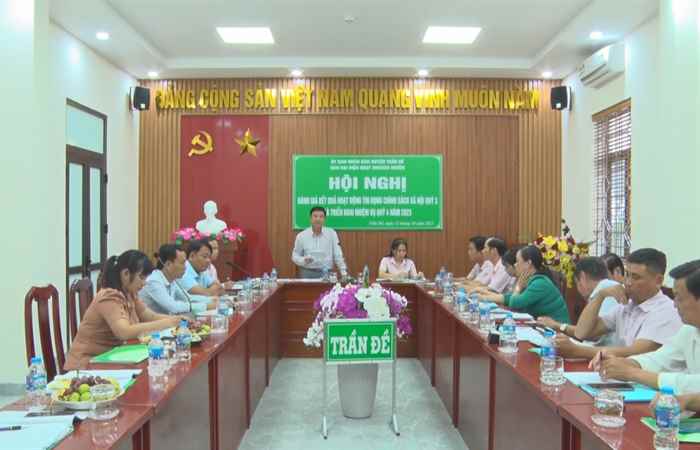 Trần Đề: Ngân hàng Chính sách xã hội huyện sơ kết hoạt động quý 3 năm 2023